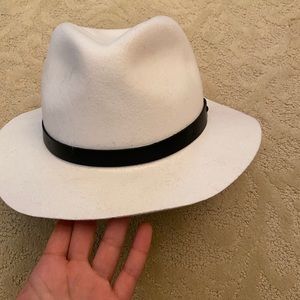 Rag and Bone White Abbott Fedora